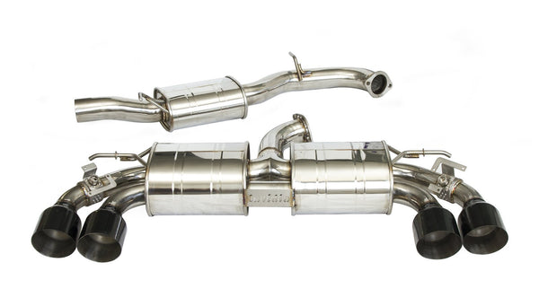 INVIDIA R400 "SIGNATURE EDITION" VALVED CAT BACK EXHAUST WITH ROUND TIPS | GOLF R MK7.5