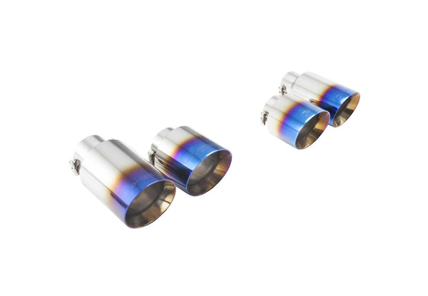 XFORCE BLUE STAINLESS TIPS TO SUIT X-FORCE SYSTEM 4" OUTLET | GOLF R MK7