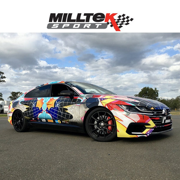 MILLTEK SPORT CAT-BACK 76MM SEMI RESONATED VALVED SYSTEM | ARTEON