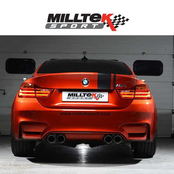 MILLTEK SPORT CAT-BACK EQUAL LENGTH (LOUDEST) POLISHED TIPS | M4 F82/83