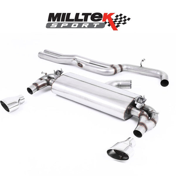 MILLTEK SPORT CAT-BACK GPF BACK – BURNT TITANIUM GT-100 TIPS – NON-RESONATED (LOUDER) | TROC R