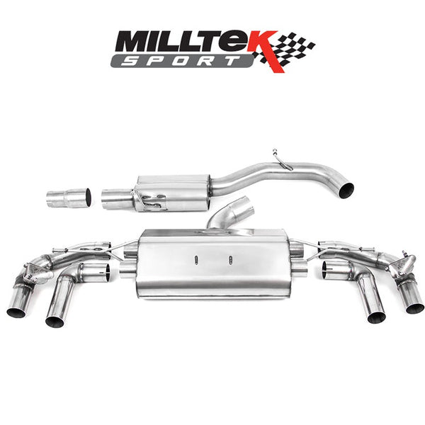 MILLTEK PARTICULATE FILTER-BACK RESONATED WITH BURNT TITANIUM GT-115 TRIMS