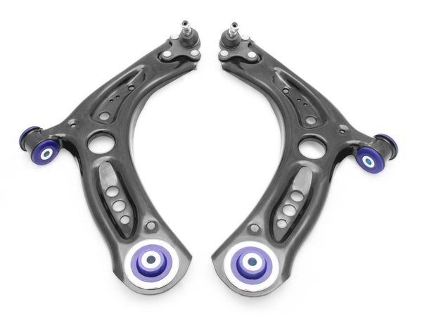 SUPERPRO FRONT LOWER CONTROL ARM KIT WITH STEEL HUB | MQB