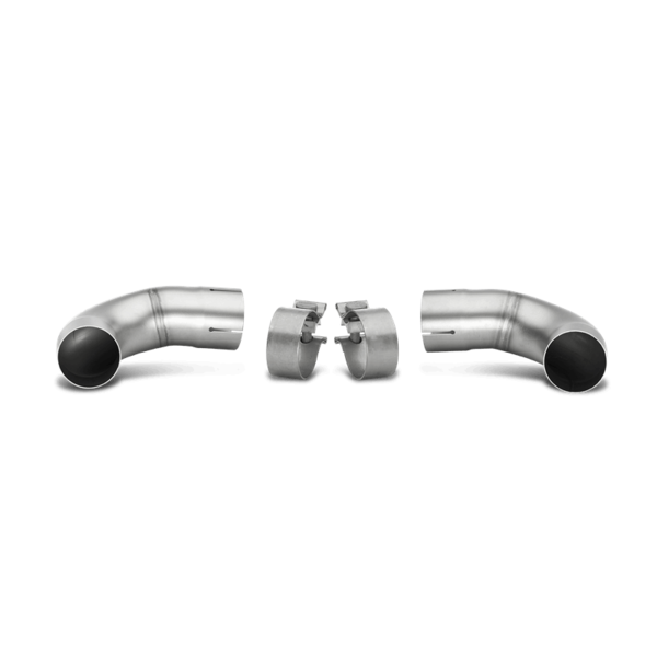 AKRAPOVIC LINK PIPE SET TO MOUNT AKRAPOVIC TIPS ON STOCK EXHAUST (SS) | GOLF GTI MK6