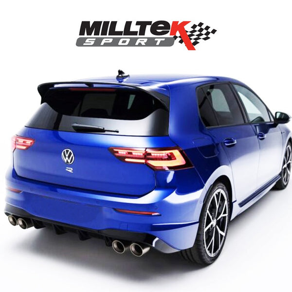 MILLTEK PARTICULATE FILTER-BACK NON-RES WITH CERAKOTE BLACK GT-115 TRIMS | GOLF 8R