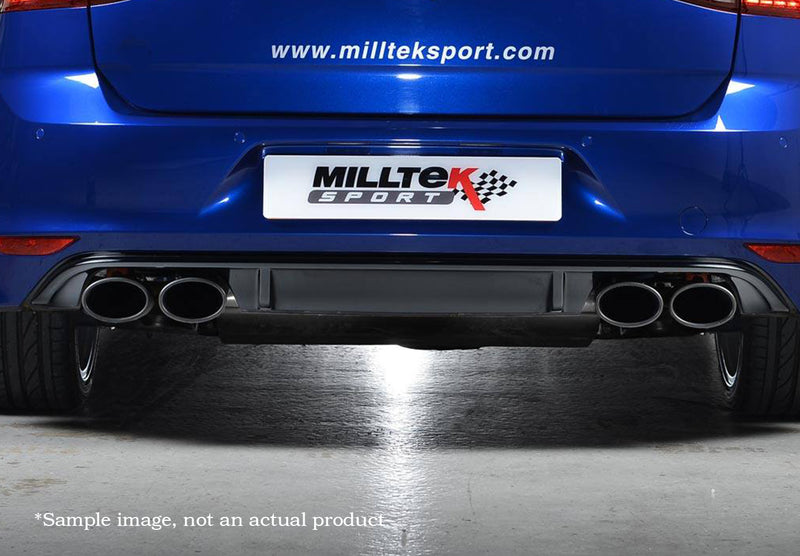 MILLTEK SPORT CAT BACK RESONATED – QUAD OVAL CERAKOTE BLACK TIPS | S3 QUATTRO SPORTBACK 8V.2