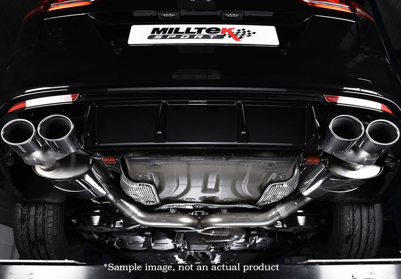 MILLTEK SPORT CAT BACK RESONATED – QUAD OVAL POLISHED TIPS | S3 QUATTRO SALOON & CABRIO 8V.2