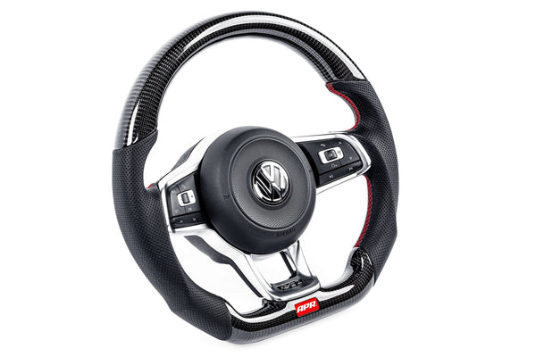 APR CARBON FIBER & PERFORATED LEATHER STEERING WHEEL | GOLF GTI MK7