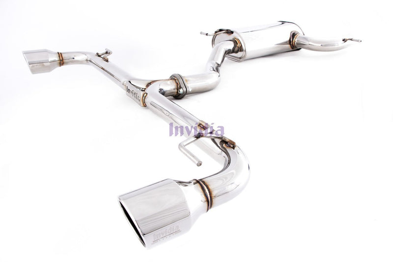 INVIDIA Q300 TURBO BACK EXHAUST WITH TITANIUM TIPS | GOLF GTI MK6