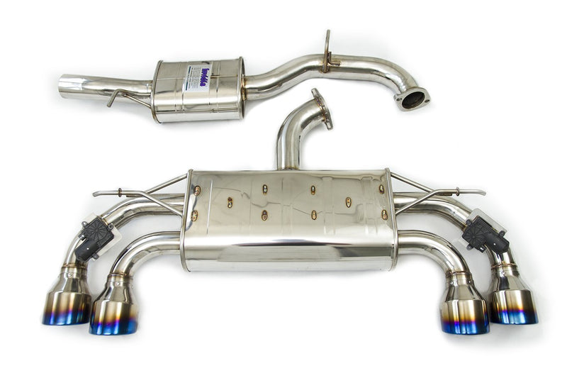 INVIDIA Q300 VALVED CATBACK EXHAUST WITH TITANIUM ROUND TIPS |  GOLF R MK7.5