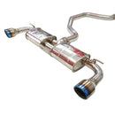 INVIDIA R400 CAT BACK EXHAUST WITH TITANIUM ROUND TIPS | GOLF GTI MK7