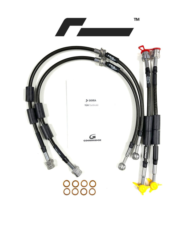 RACINGLINE BRAIDED BRAKE LINE KIT (FRONT AND REAR) | MQB, MK7