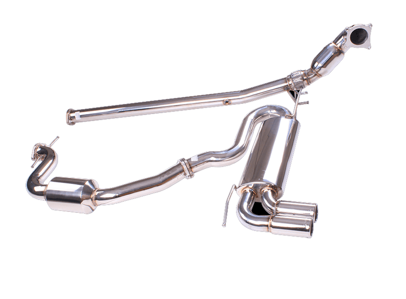 XFORCE TURBO-BACK WITH TWIN 3" OD RESONATED TIPS | GOLF GTI MK5