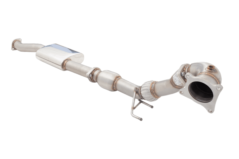 XFORCE STAINLESS STEEL DOWNPIPE AND METALLIC HI-FLOW CAT | GOLF R MK6